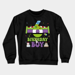 5th Birthday Boy Polical funny B-day Gift For Boys Kids Crewneck Sweatshirt